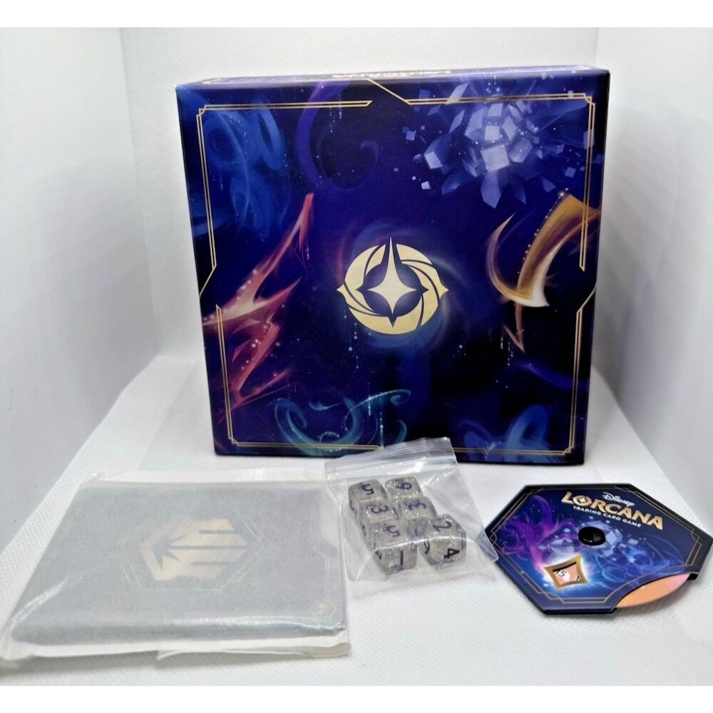 Disney Lorcana Shimmering Skies Illumineer's Trove Box & Accessories No Packs